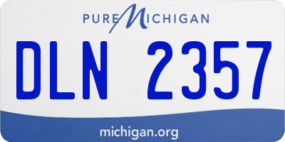 MI license plate DLN2357