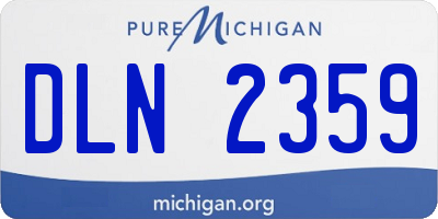 MI license plate DLN2359