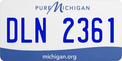 MI license plate DLN2361