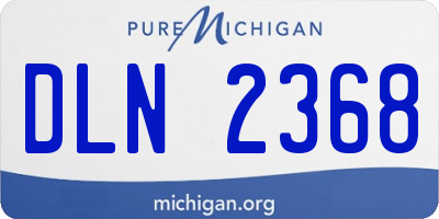 MI license plate DLN2368