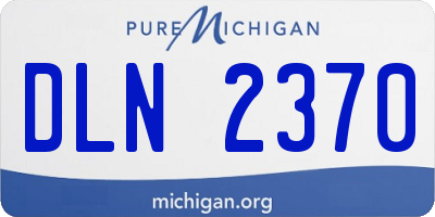 MI license plate DLN2370