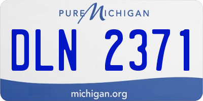 MI license plate DLN2371