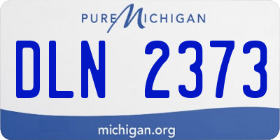 MI license plate DLN2373