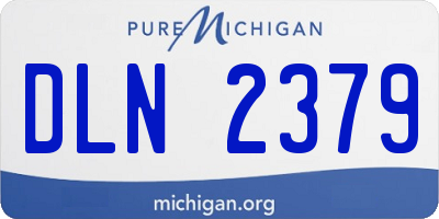 MI license plate DLN2379