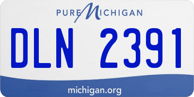 MI license plate DLN2391