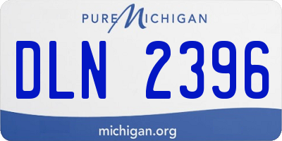 MI license plate DLN2396