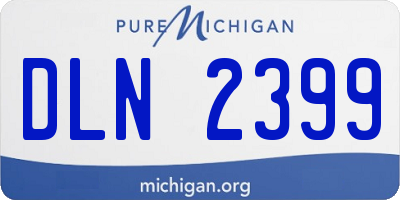 MI license plate DLN2399