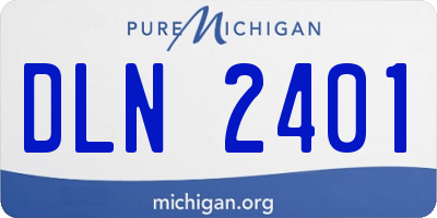 MI license plate DLN2401