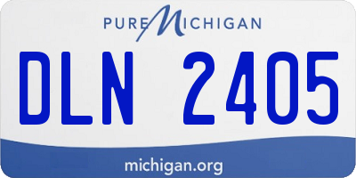 MI license plate DLN2405