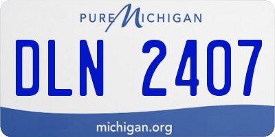MI license plate DLN2407