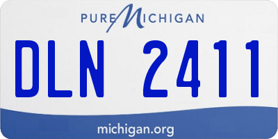 MI license plate DLN2411