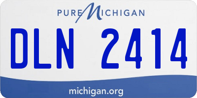 MI license plate DLN2414