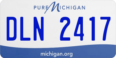 MI license plate DLN2417