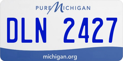 MI license plate DLN2427