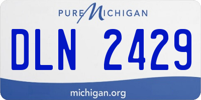 MI license plate DLN2429