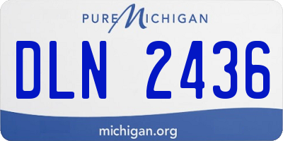MI license plate DLN2436