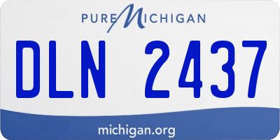 MI license plate DLN2437