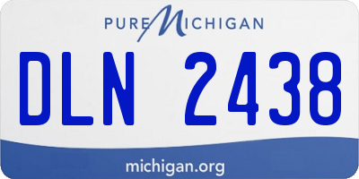 MI license plate DLN2438