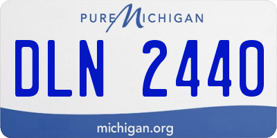 MI license plate DLN2440