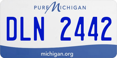 MI license plate DLN2442