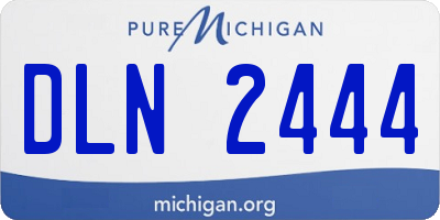 MI license plate DLN2444