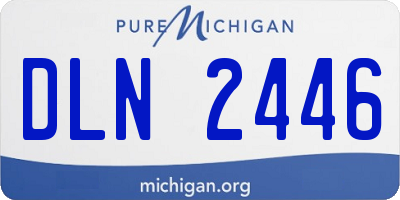 MI license plate DLN2446