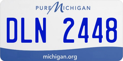 MI license plate DLN2448