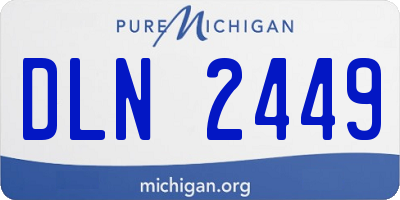 MI license plate DLN2449