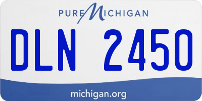 MI license plate DLN2450