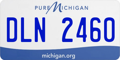 MI license plate DLN2460
