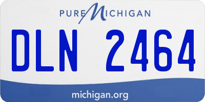 MI license plate DLN2464