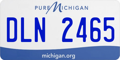 MI license plate DLN2465