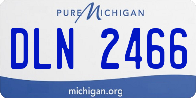 MI license plate DLN2466