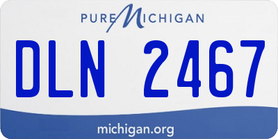 MI license plate DLN2467