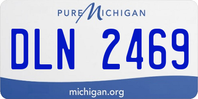 MI license plate DLN2469