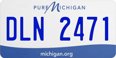 MI license plate DLN2471