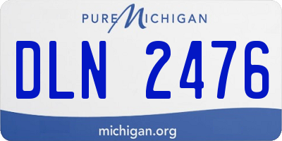 MI license plate DLN2476