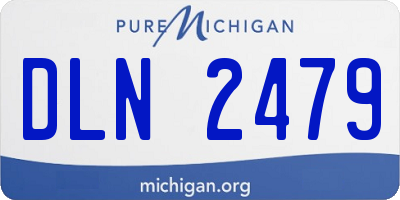 MI license plate DLN2479