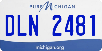 MI license plate DLN2481