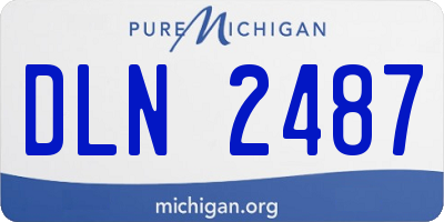 MI license plate DLN2487