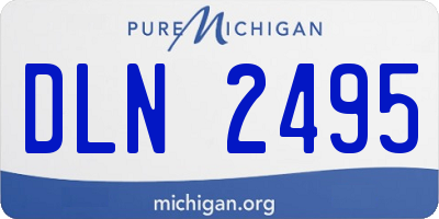 MI license plate DLN2495