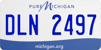 MI license plate DLN2497