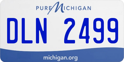 MI license plate DLN2499