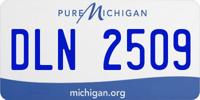 MI license plate DLN2509