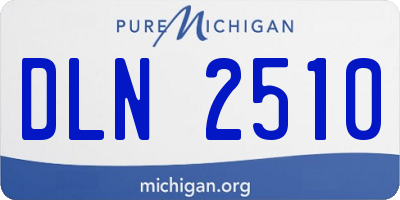 MI license plate DLN2510