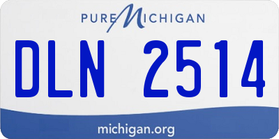 MI license plate DLN2514