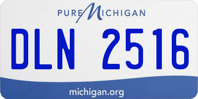 MI license plate DLN2516