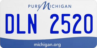 MI license plate DLN2520