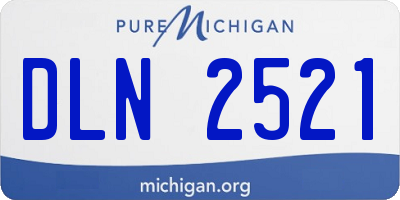 MI license plate DLN2521