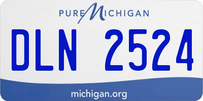MI license plate DLN2524